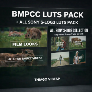 BMPCC 4K and 6K LUTs: 5 Cinematic Color Grading Presets + ALL Sony S-Log LUTs Pack