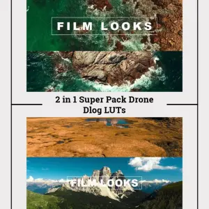 Cinematic Drone LUTs | D-Log Color Grading Presets (Digital Download)